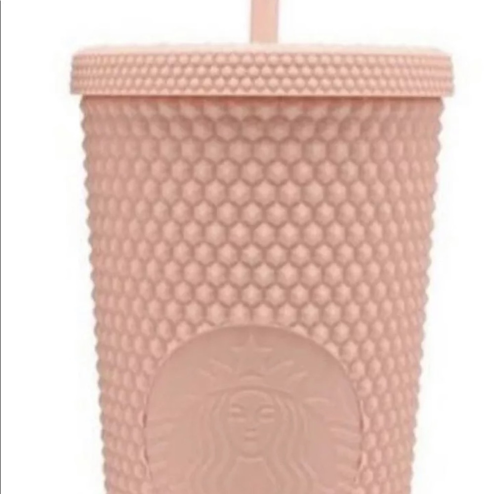 Starbucks Matte Pink Studded Cold Cup Tumbler NEW - Picture 2 of 5